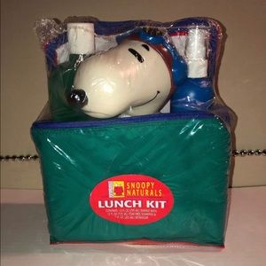 Vintage Peanuts Snoopy Naturals Lunch Bag Kit
